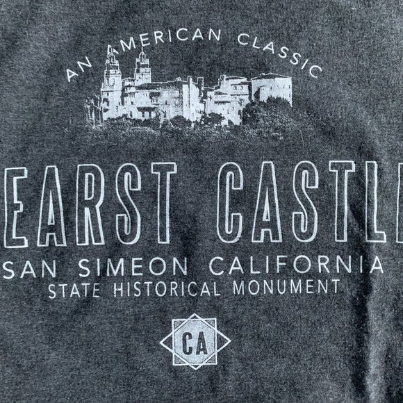 Hearst Castle size M UNISEX L/S t-shirt Lot blue Grey 50/50 - Picture 3 of 7